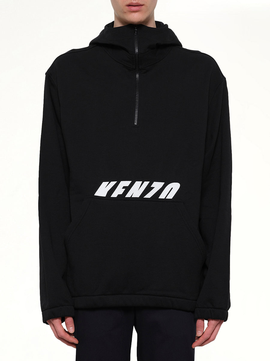 Ski Hood Sweatshirt in Black