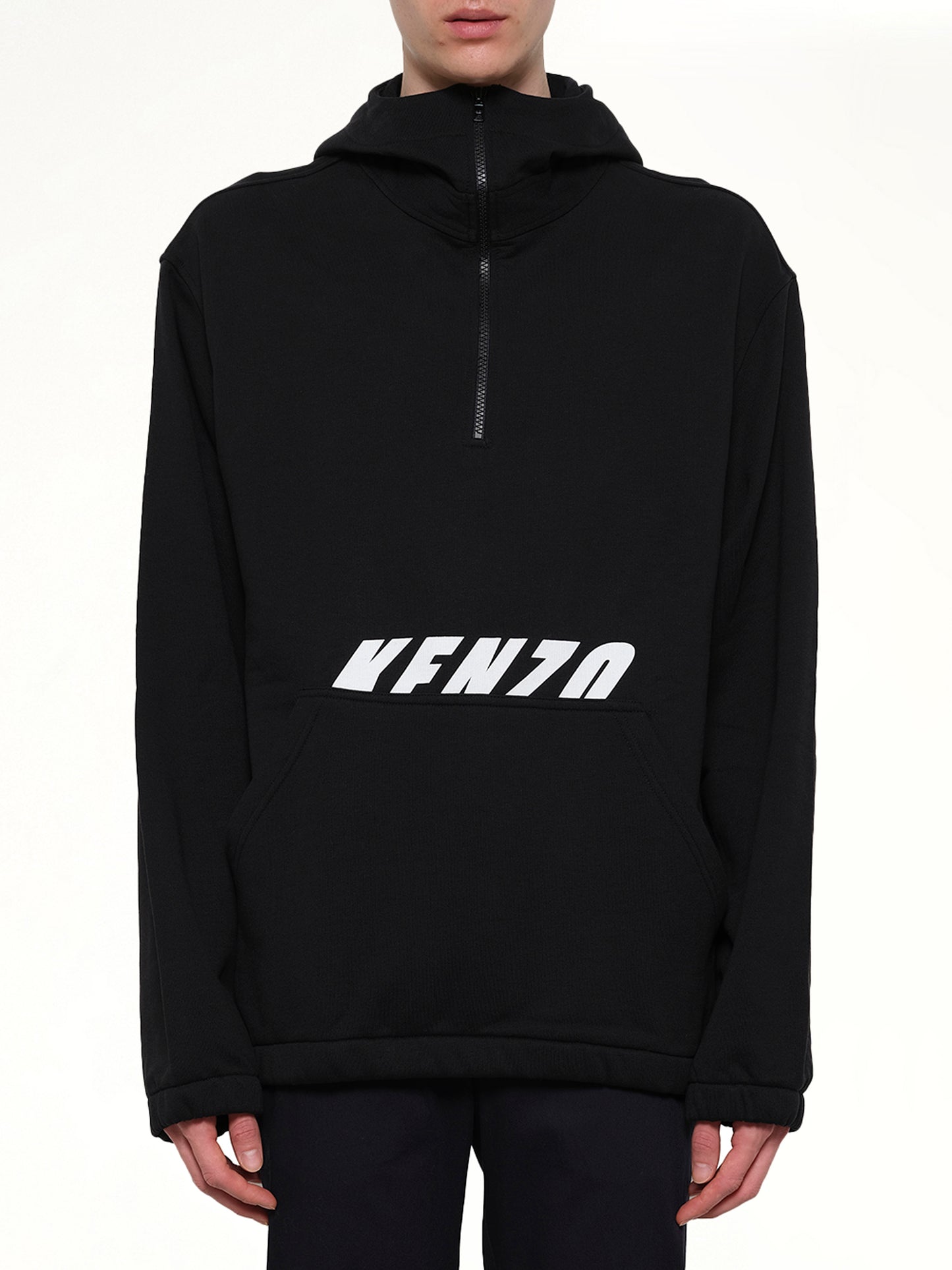 Ski Hood Sweatshirt in Black