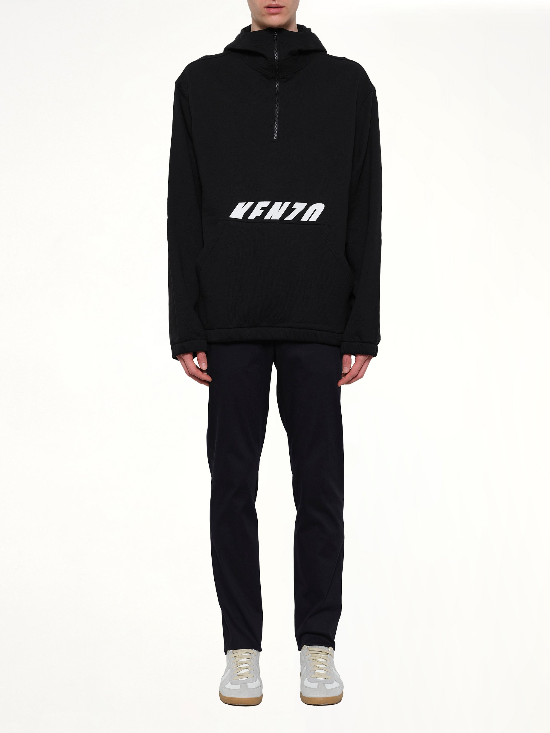 KENZO Ski Hood Sweatshirt in Black Product Photo from MARAIS