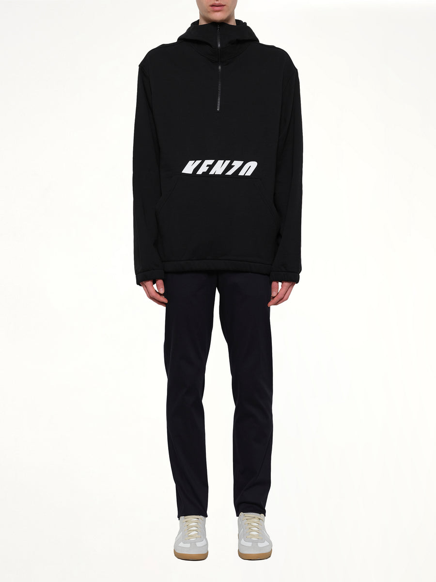 Ski Hood Sweatshirt in Black