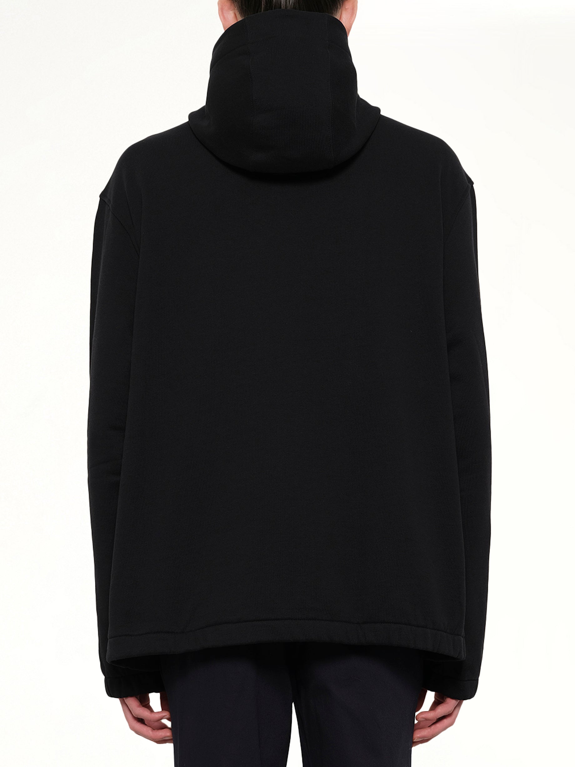 KENZO Ski Hood Sweatshirt in Black Side View from MARAIS