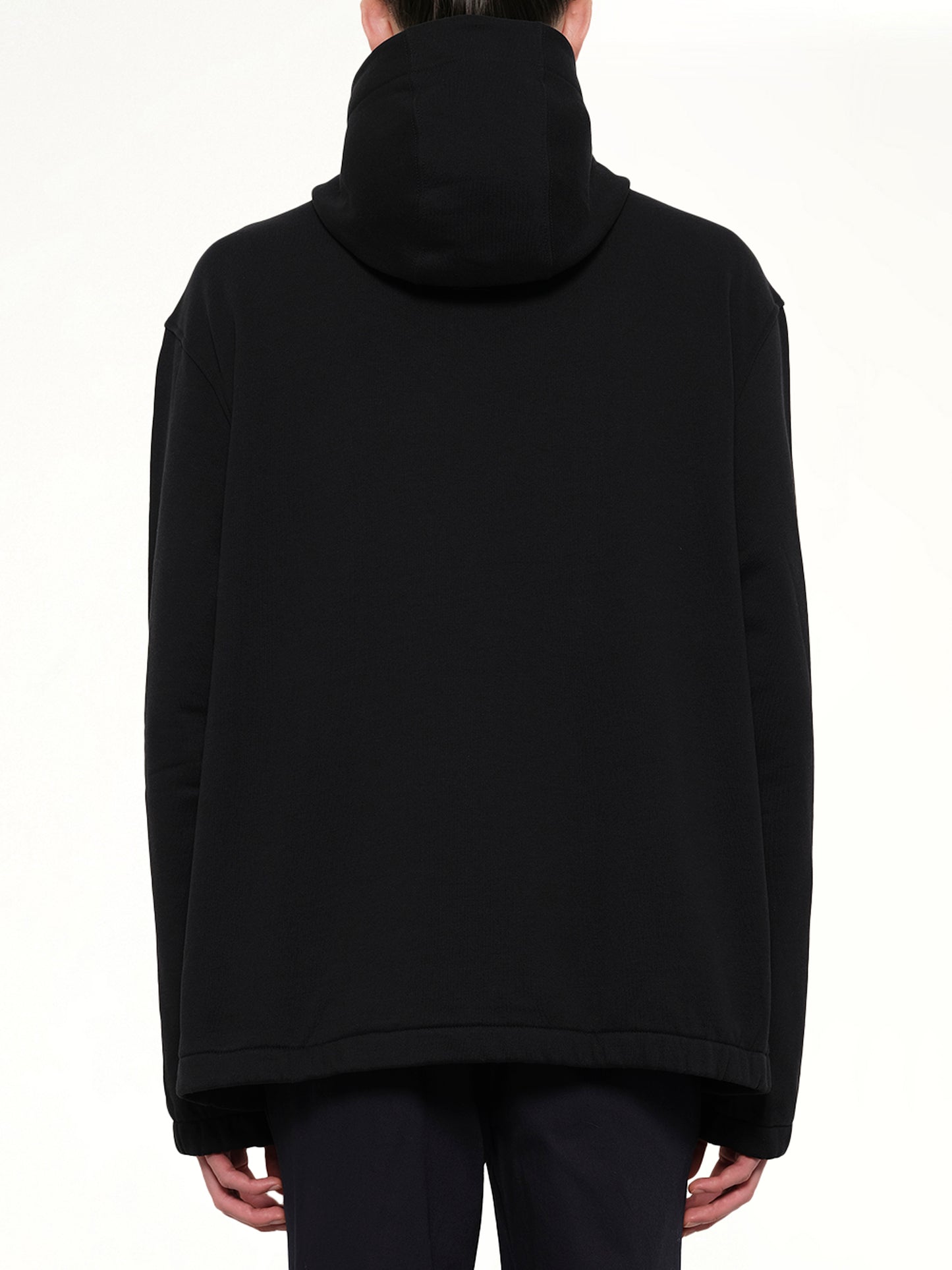 Ski Hood Sweatshirt in Black
