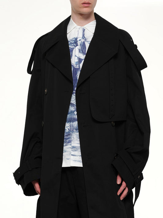 Unlined Technical Trench Coat in Bogart