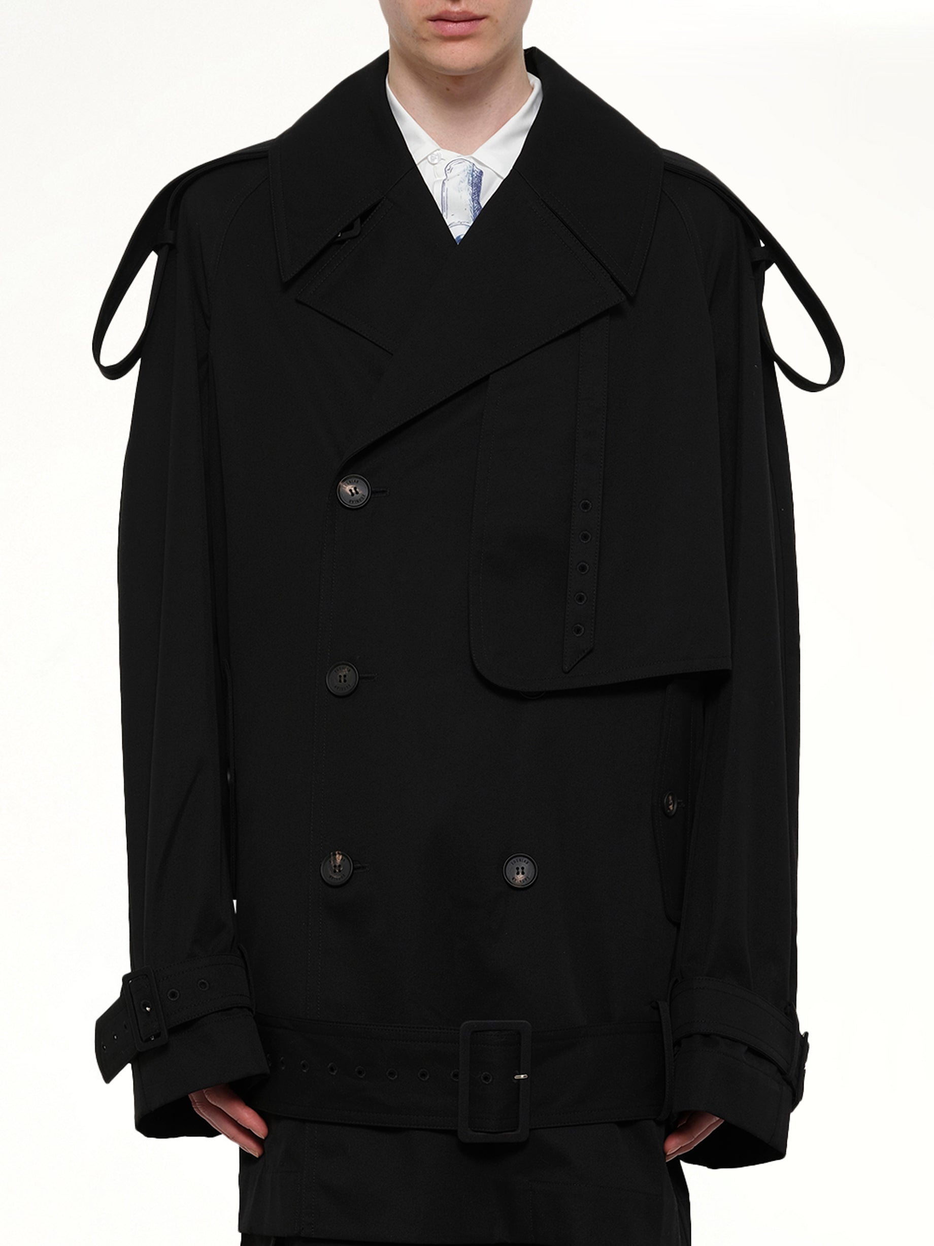 Unlined Technical Trench Coat in Bogart