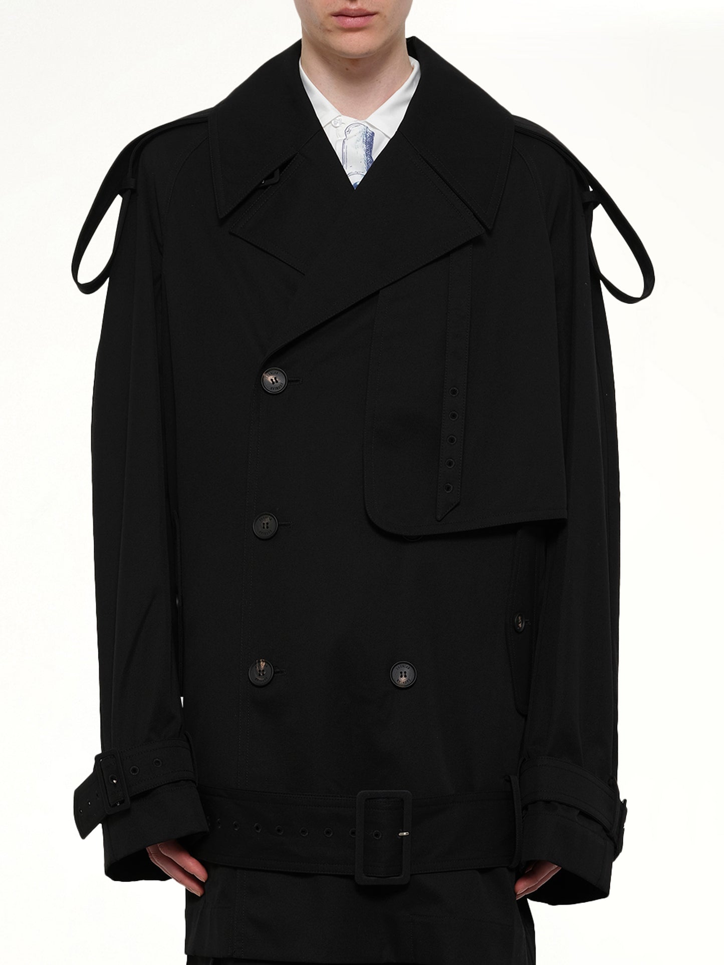 Unlined Technical Trench Coat in Bogart