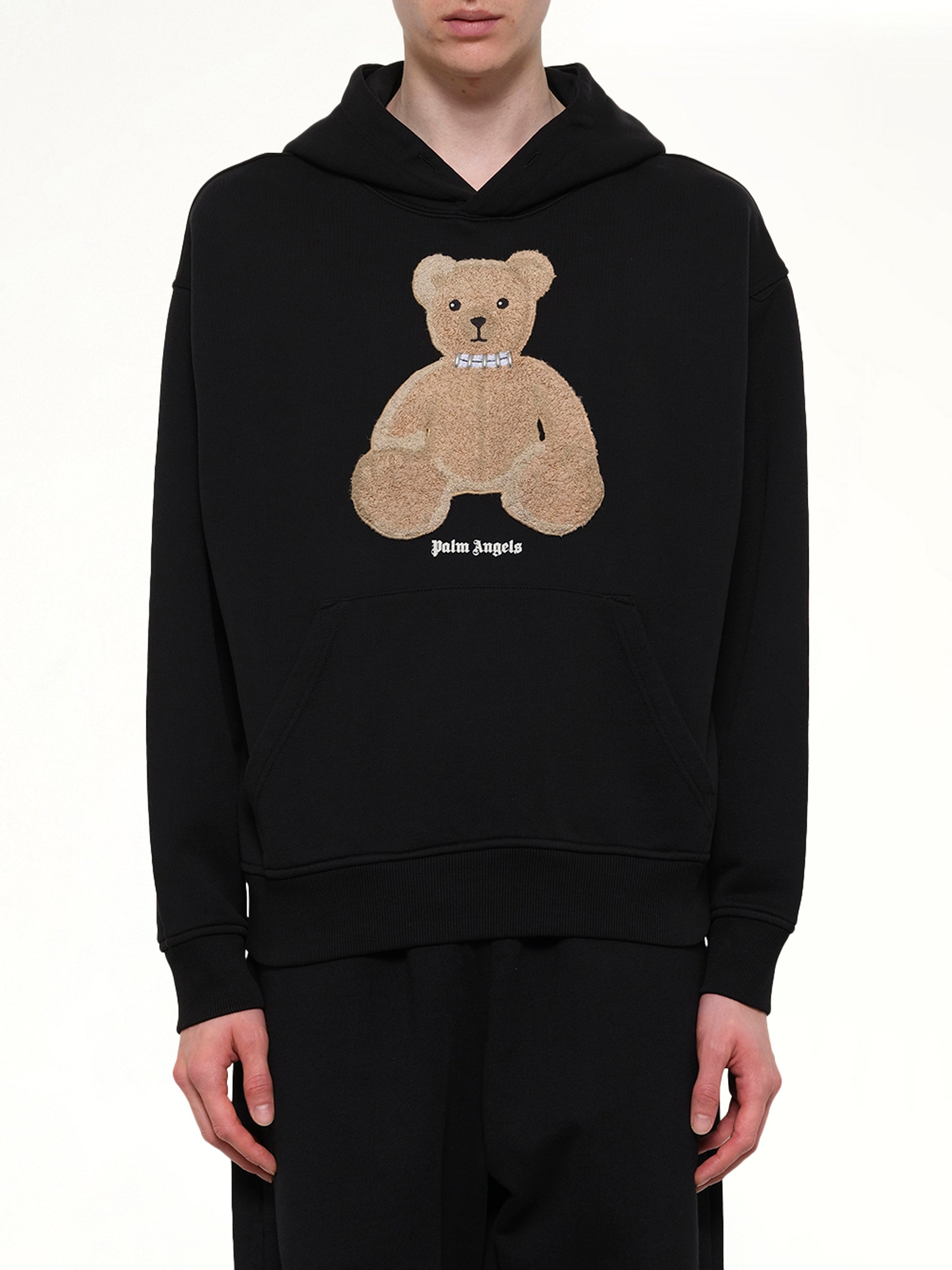 Bear Regular Hoodie in Black/Brown