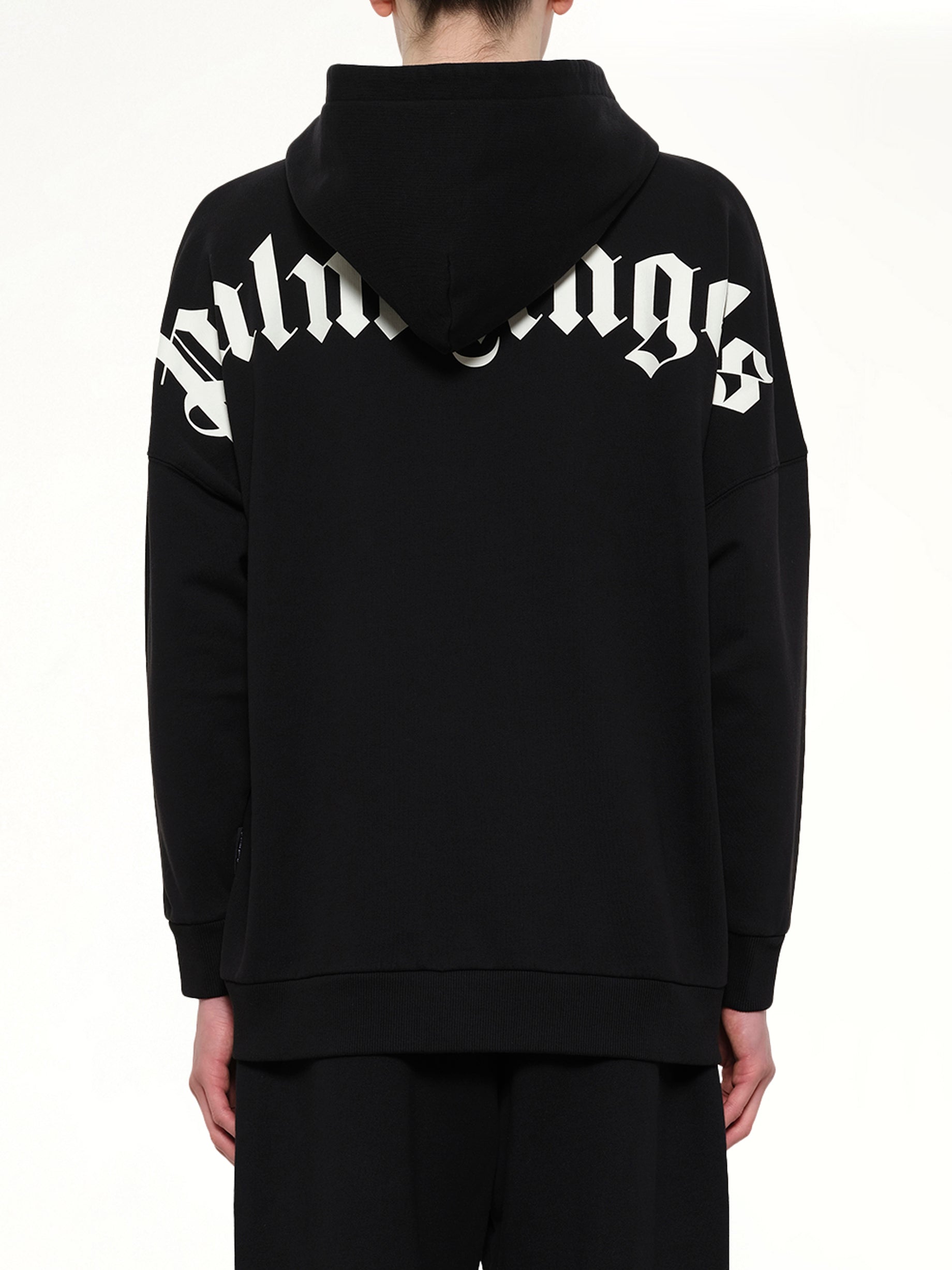Classic Logo Over Hoodie in Black/Off White