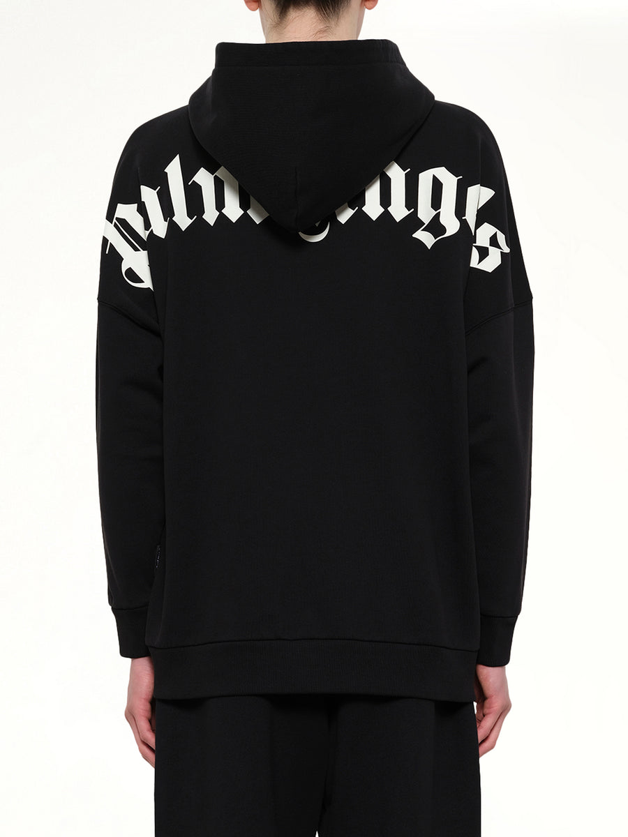 Classic Logo Over Hoodie in Black/Off White