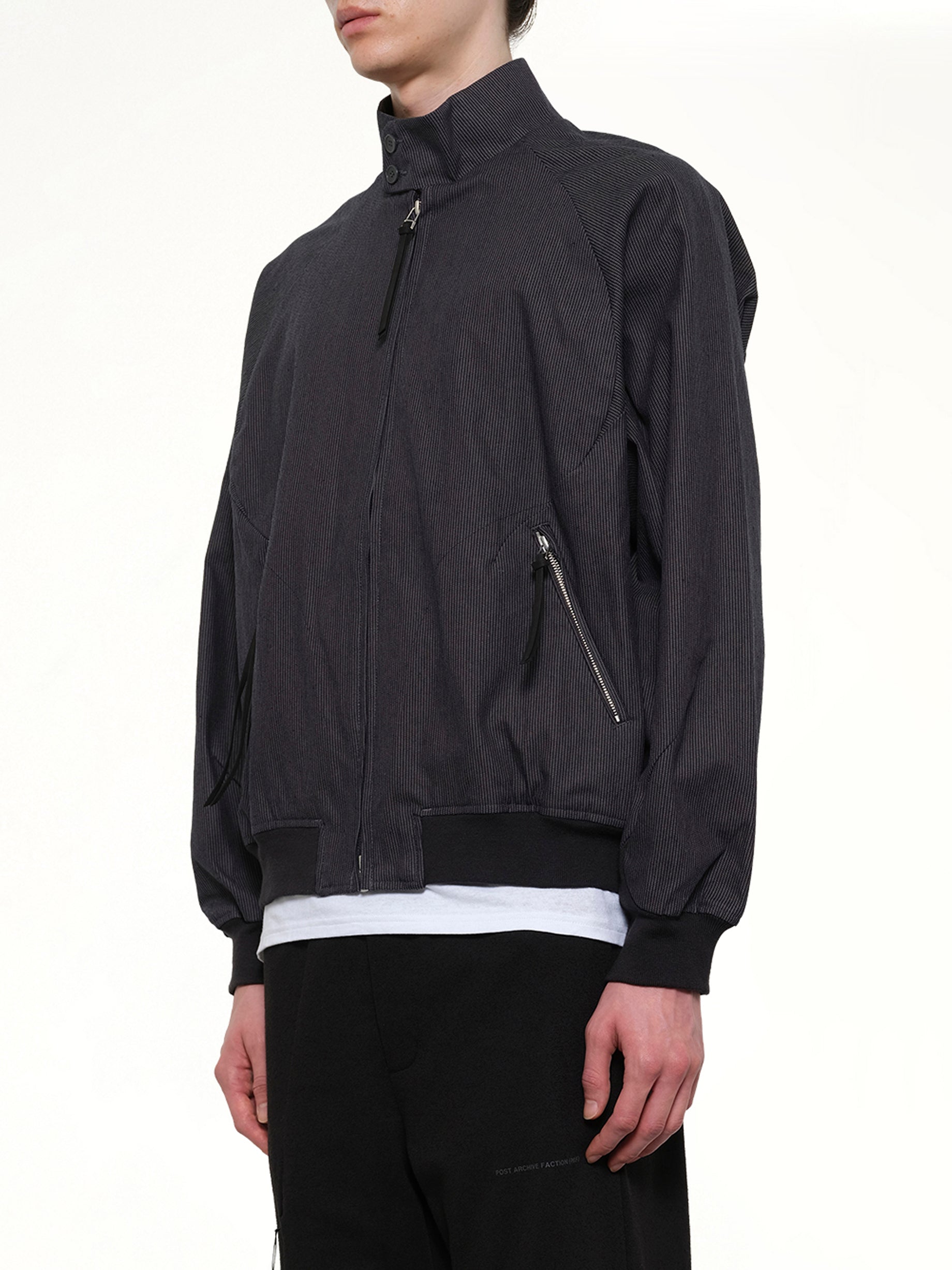 POST ARCHIVE FACTION , 
, Opening Bomber (2026) in Charcoal Side View from MARAIS