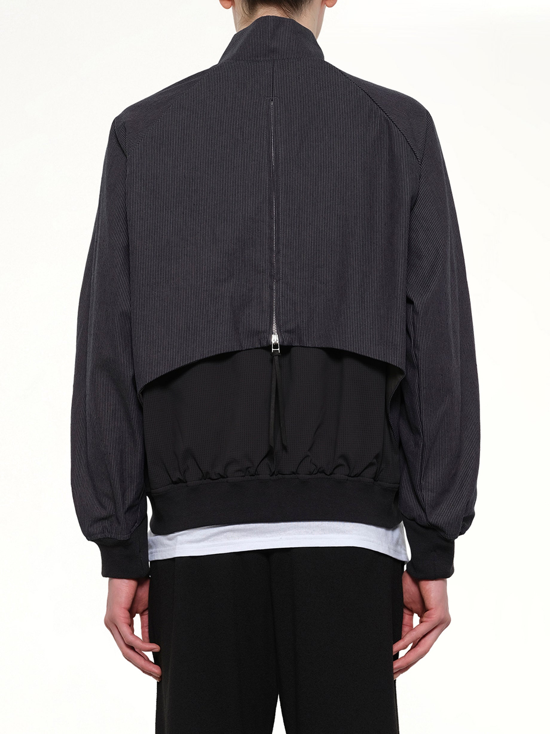POST ARCHIVE FACTION , 
, Opening Bomber (2026) in Charcoal Back View from MARAIS