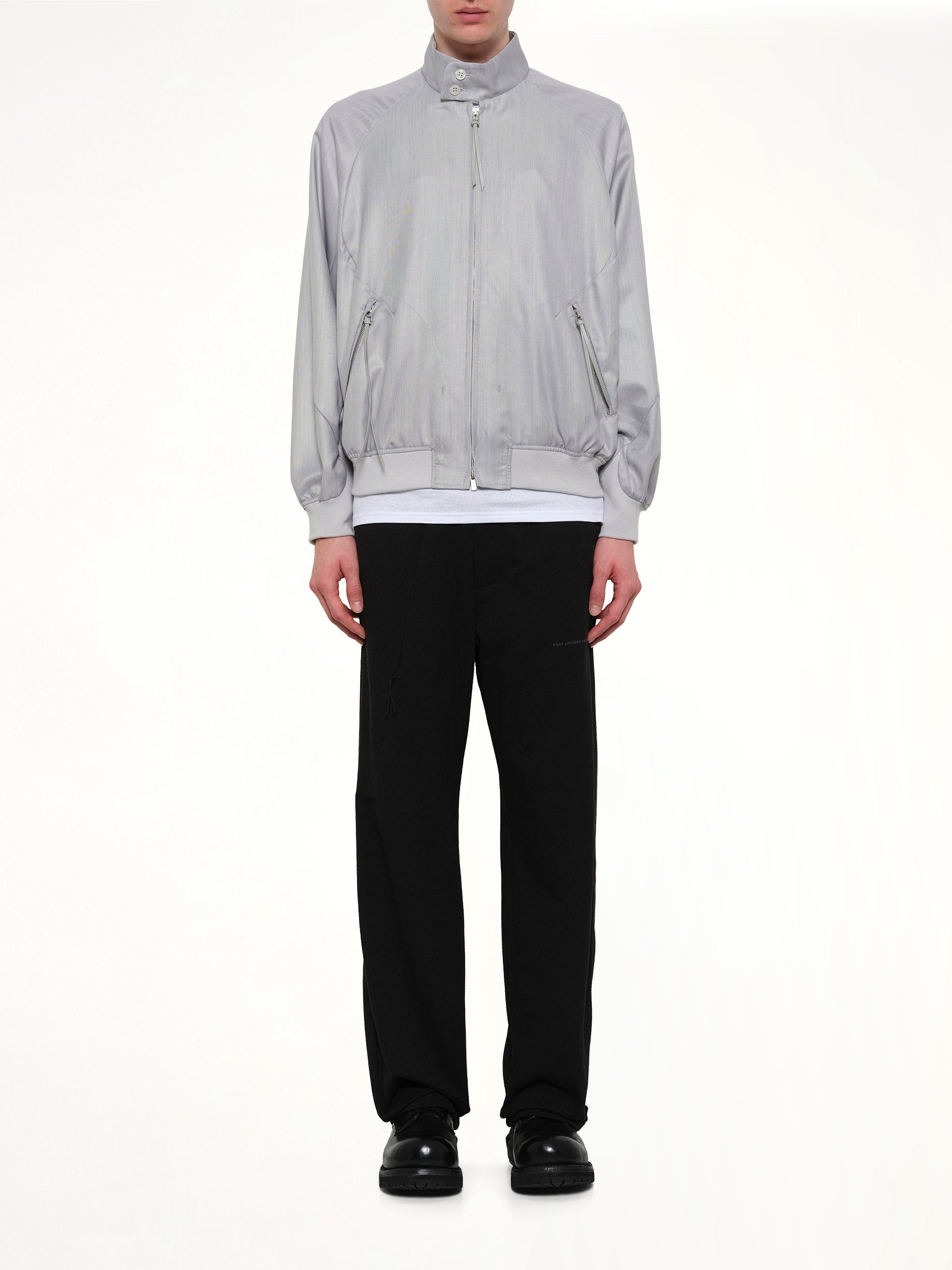 POST ARCHIVE FACTION Opening Bomber (2026) in Grey Model View from MARAIS