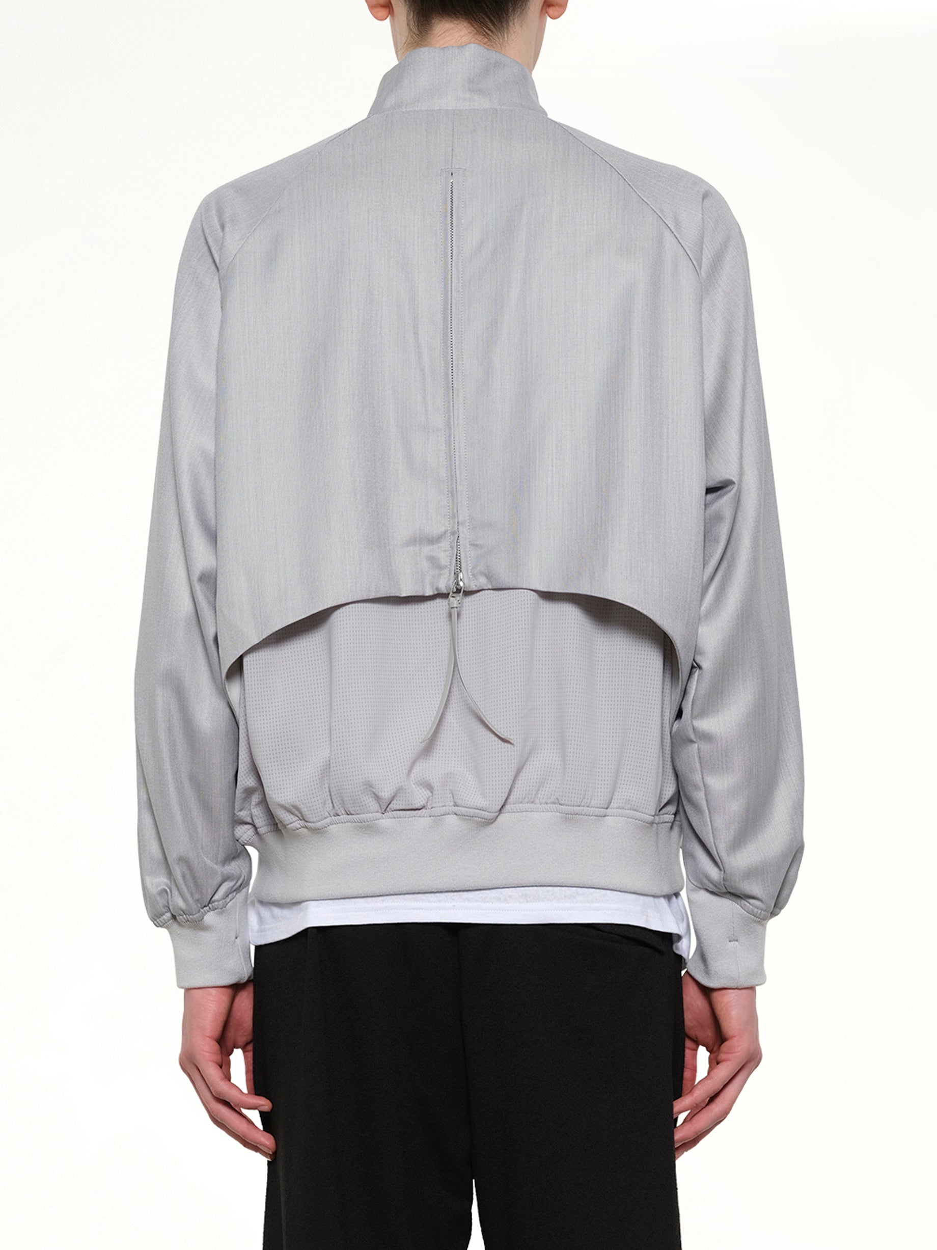 POST ARCHIVE FACTION Opening Bomber (2026) in Grey Back View from MARAIS