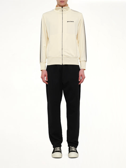 Classic Logo Track Top in Ivory/Black