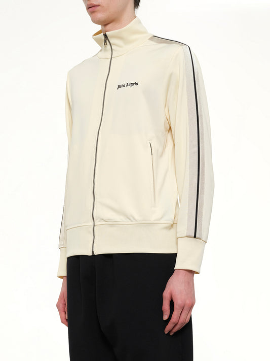 Classic Logo Track Top in Ivory/Black