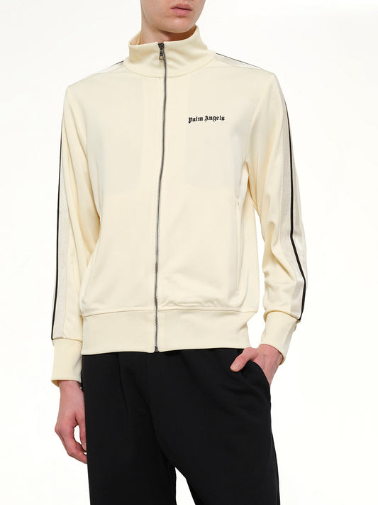 Classic Logo Track Top in Ivory/Black