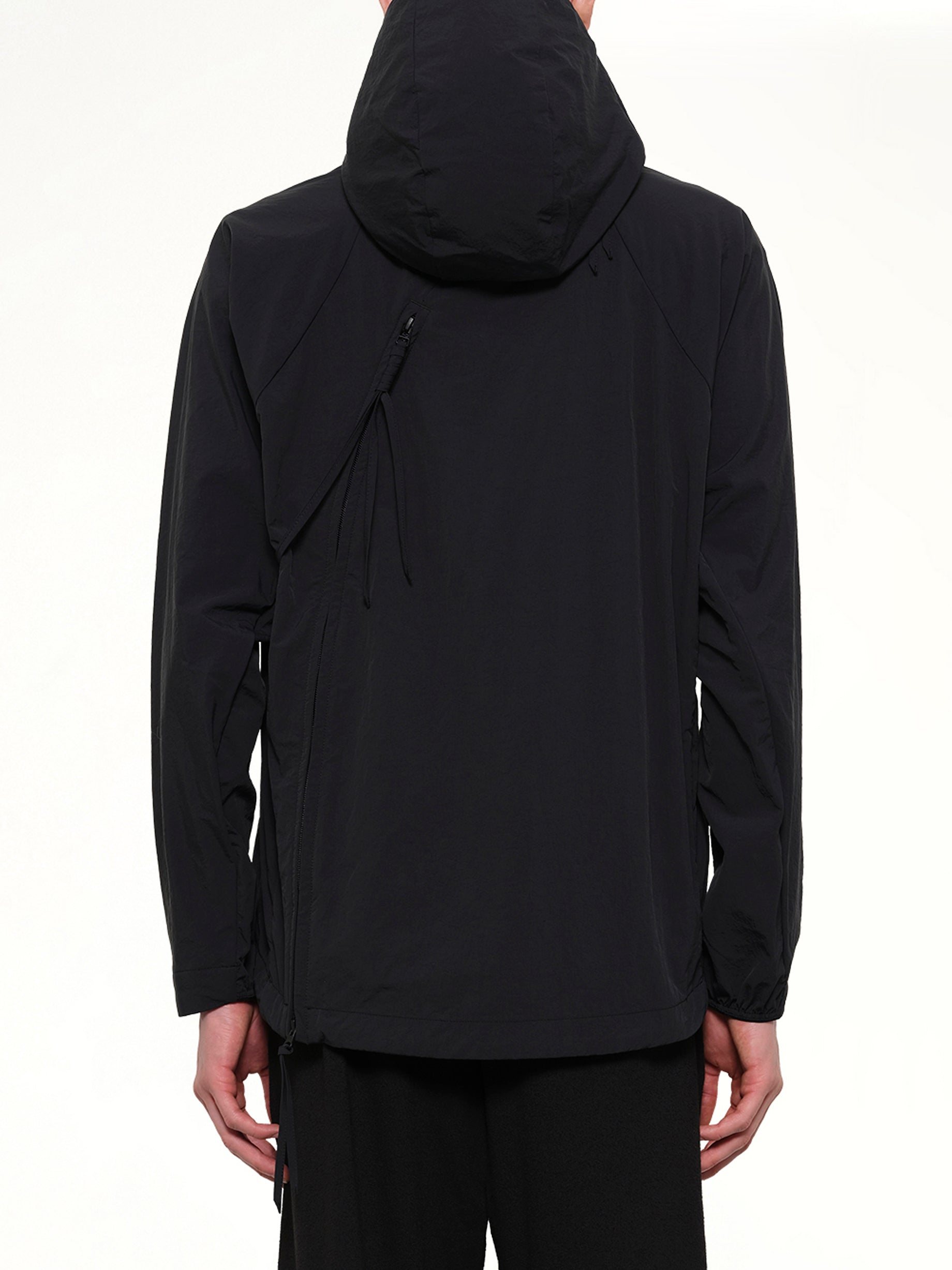 POST ARCHIVE FACTION , Opening Jacket (2026) in Black Back View from MARAIS