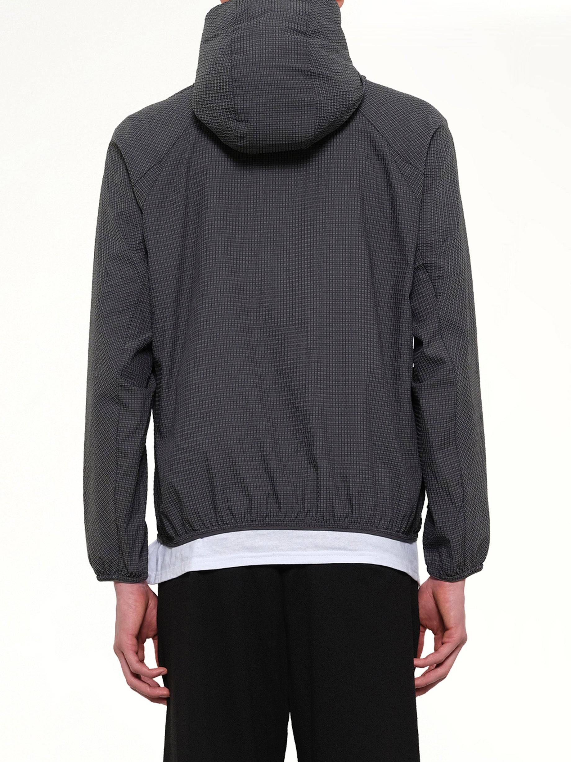 POST ARCHIVE FACTION Runner Jacket (Archive) in Sage Back View from MARAIS