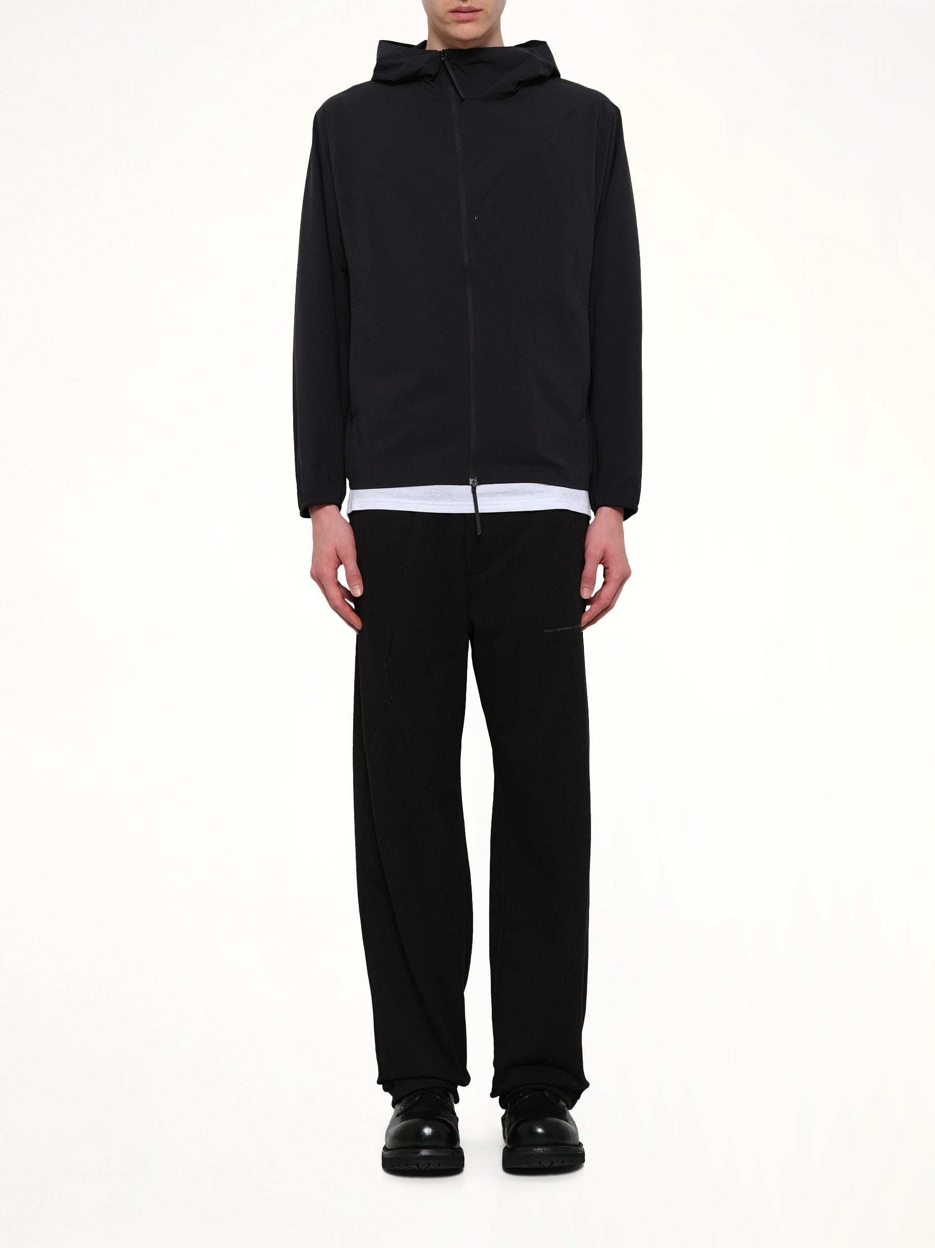 POST ARCHIVE FACTION Runner Jacket (Archive) in Black Model View from MARAIS