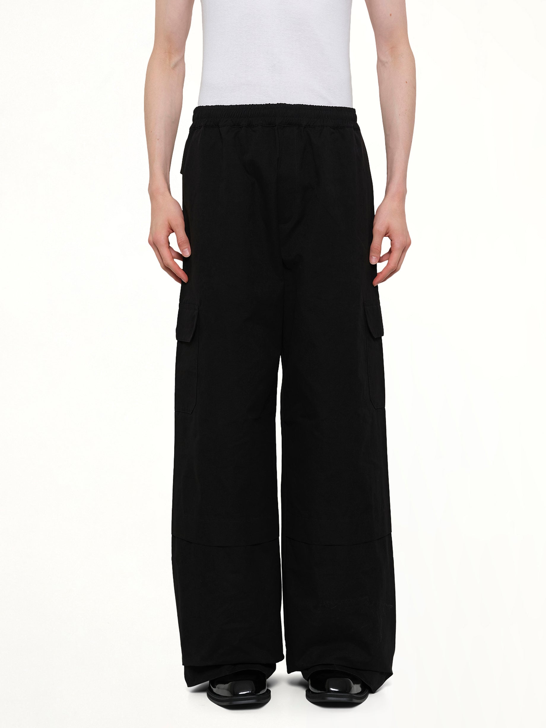 Sculpted Track Trouser in Black