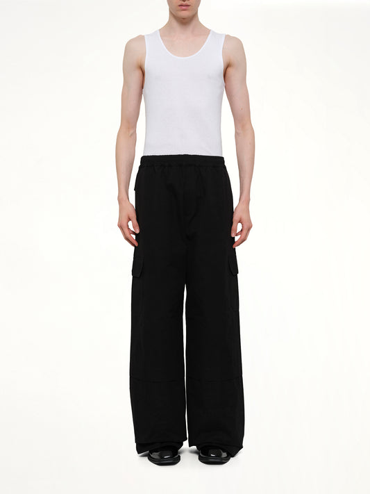 Sculpted Track Trouser in Black
