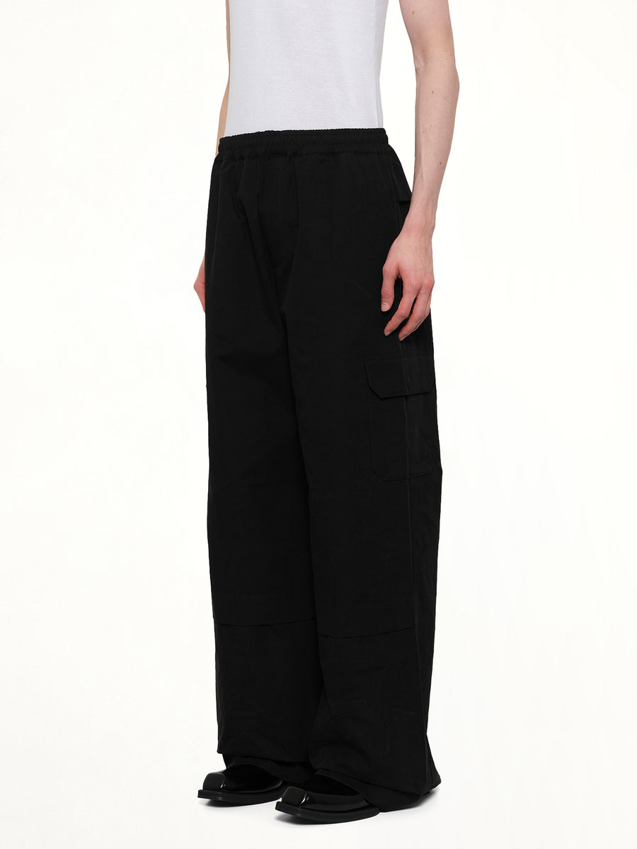 Sculpted Track Trouser in Black