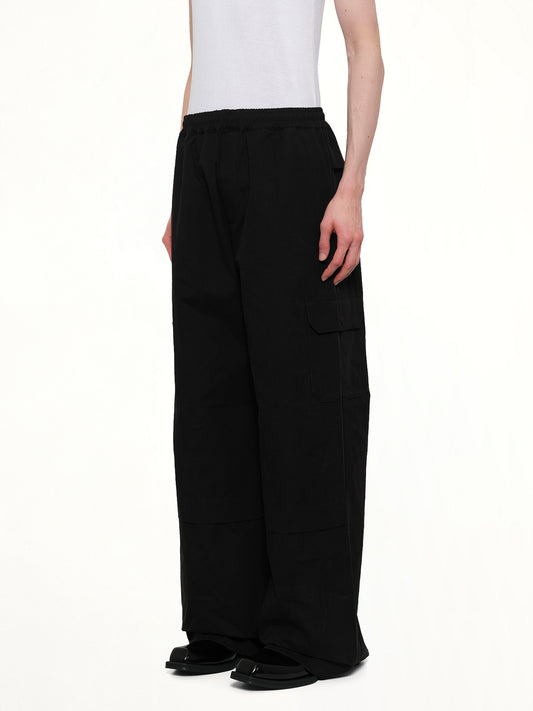 Sculpted Track Trouser in Black