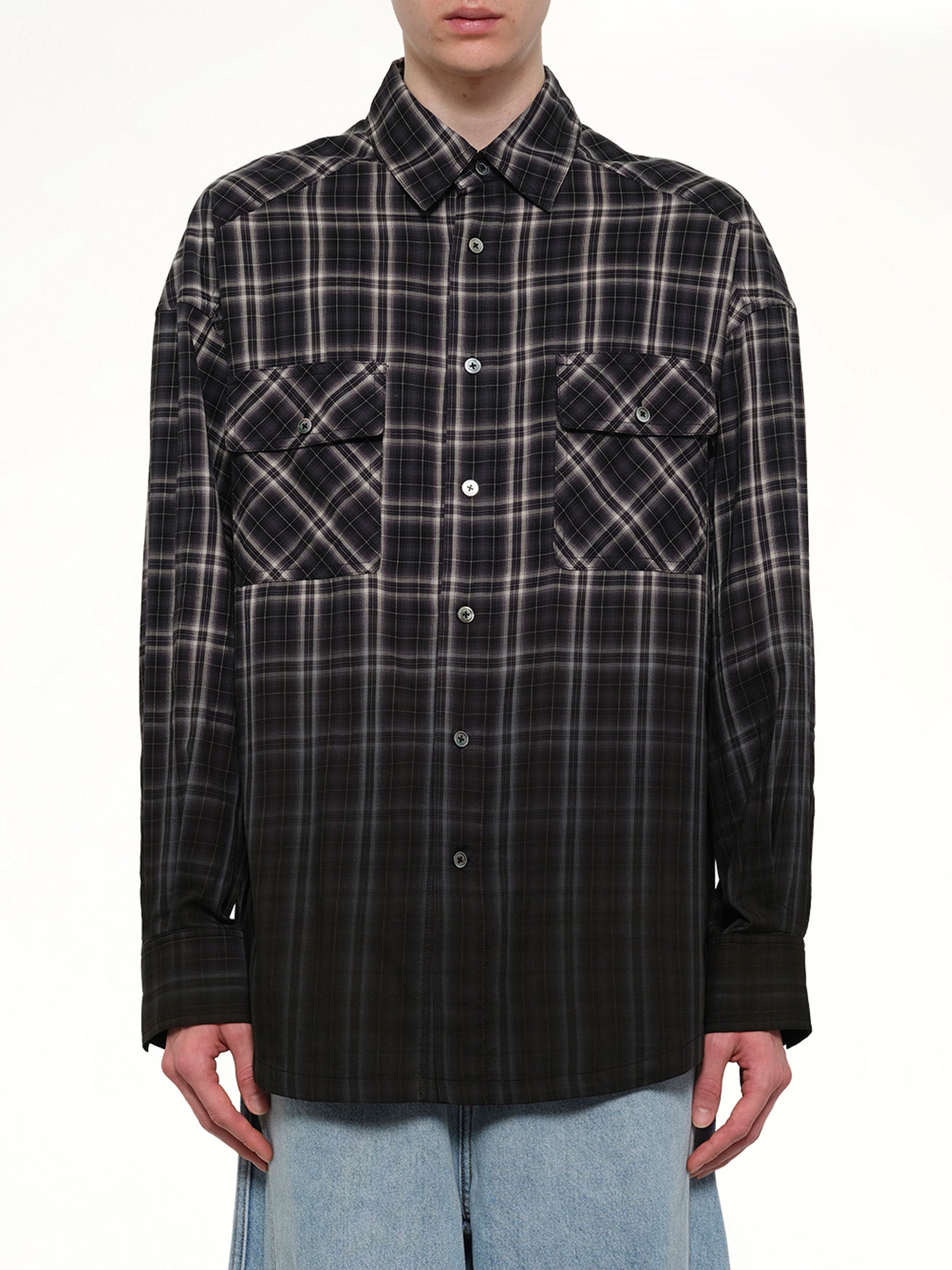 Check Workwear Shirt in Black