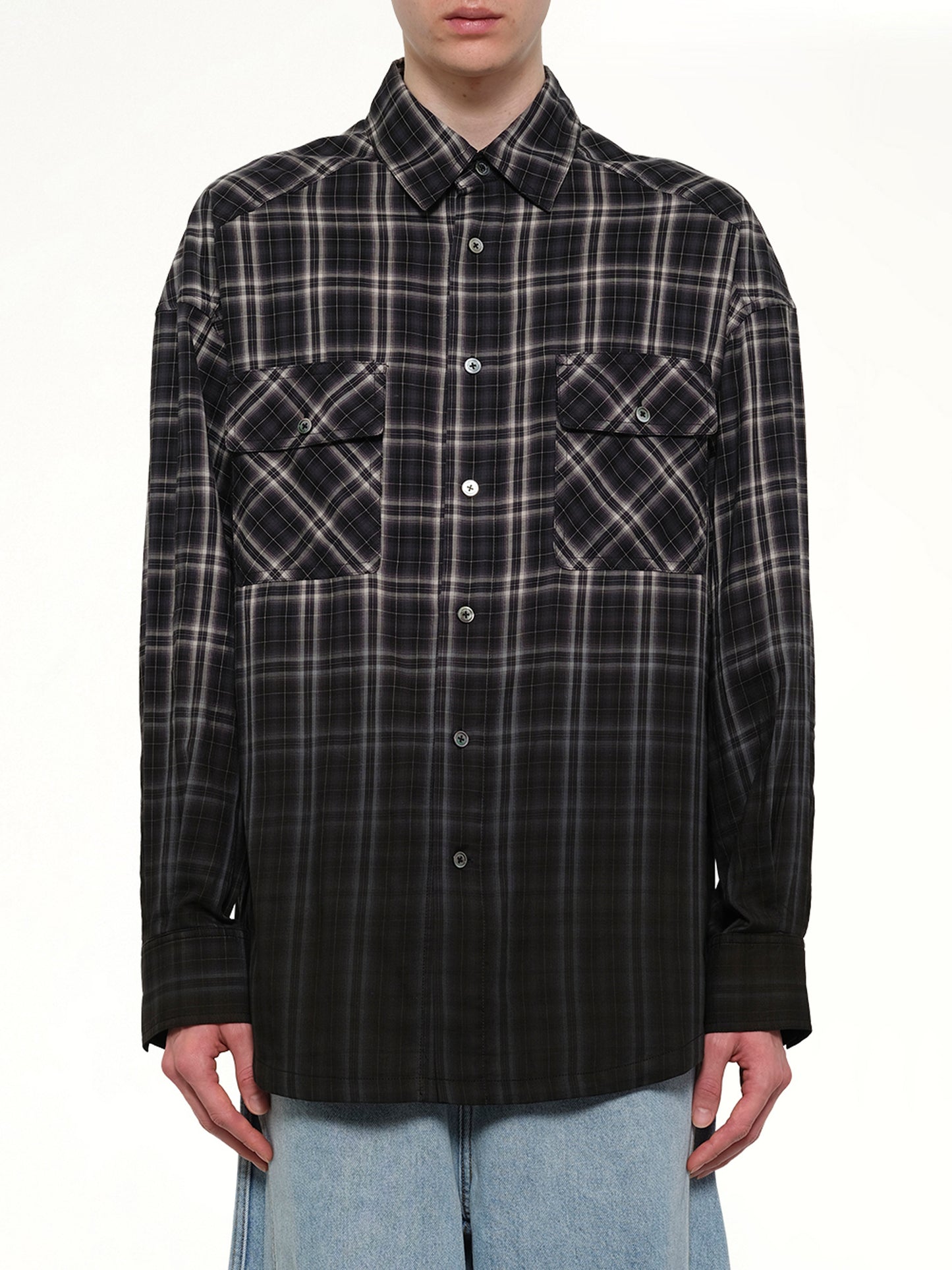Check Workwear Shirt in Black