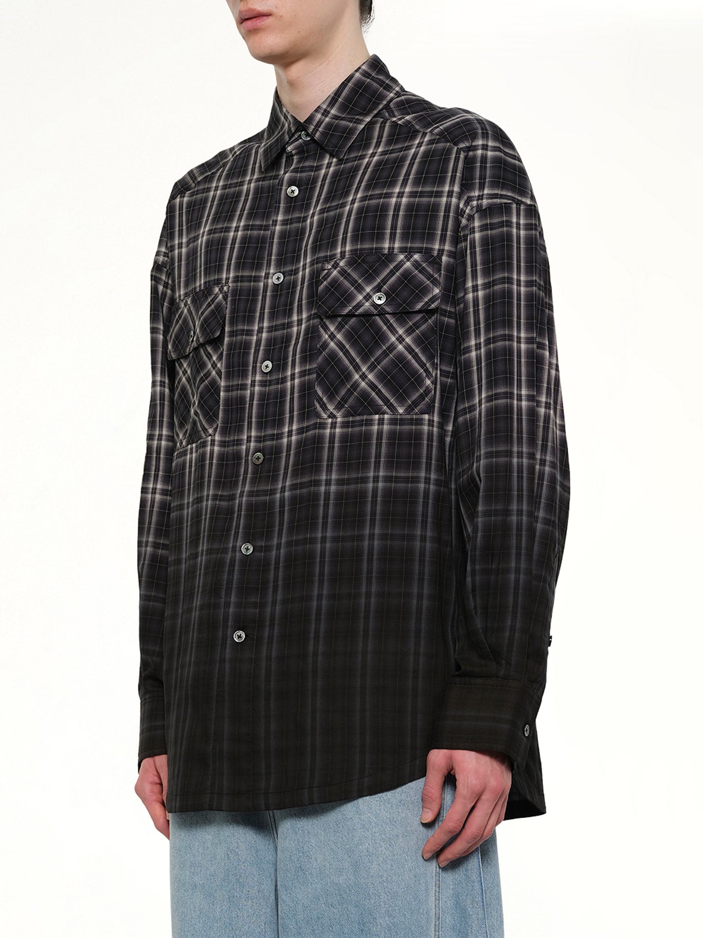 Check Workwear Shirt in Black