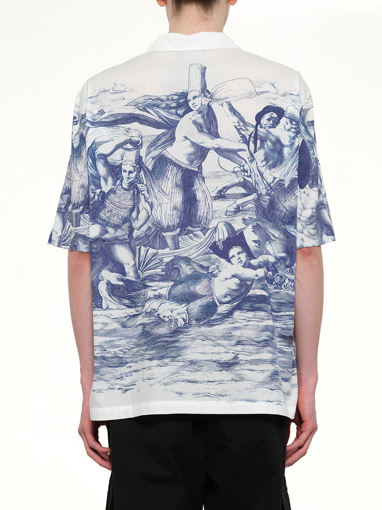 Breizh print Cuba Shirt in Blue