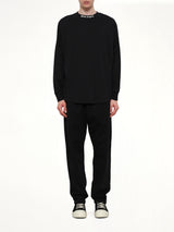 Classic Logo Over T-Shirt L/S in Black/Off White