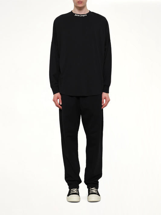 Classic Logo Over T-Shirt L/S in Black/Off White