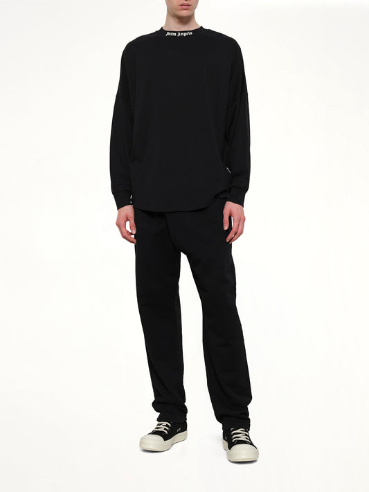 Classic Logo Over T-Shirt L/S in Black/Off White