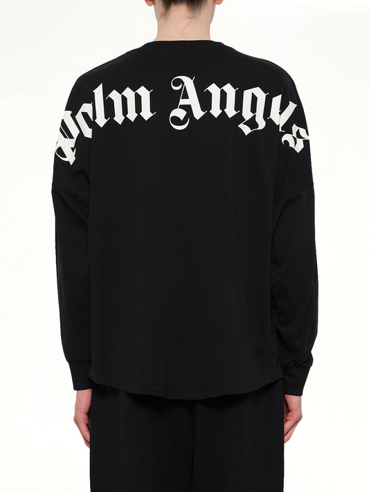 Classic Logo Over T-Shirt L/S in Black/Off White