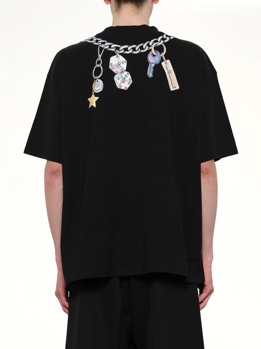 Bearbrick Print Cotton T-Shirt in Black