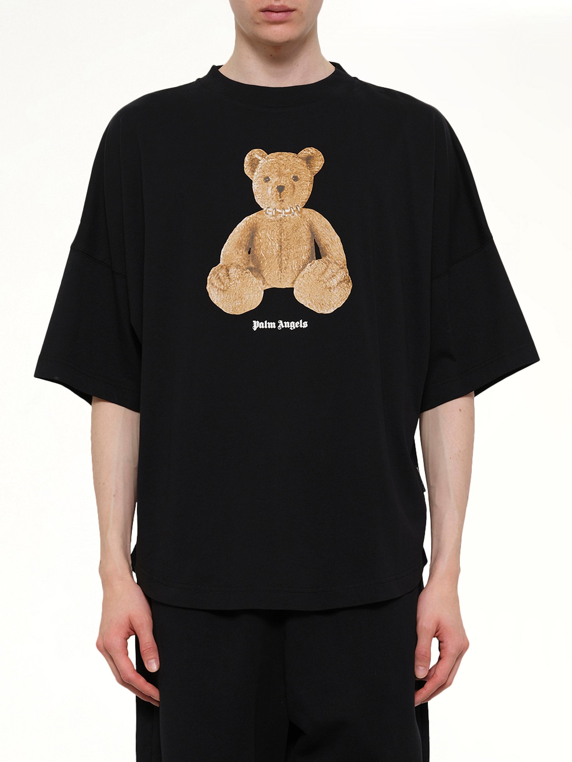 Bear Over T-Shirt in Black/Brown