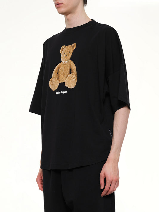 Bear Over T-Shirt in Black/Brown