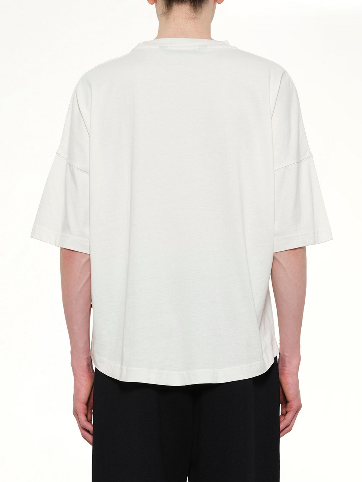 Bear Over T-Shirt in Off White/Brown
