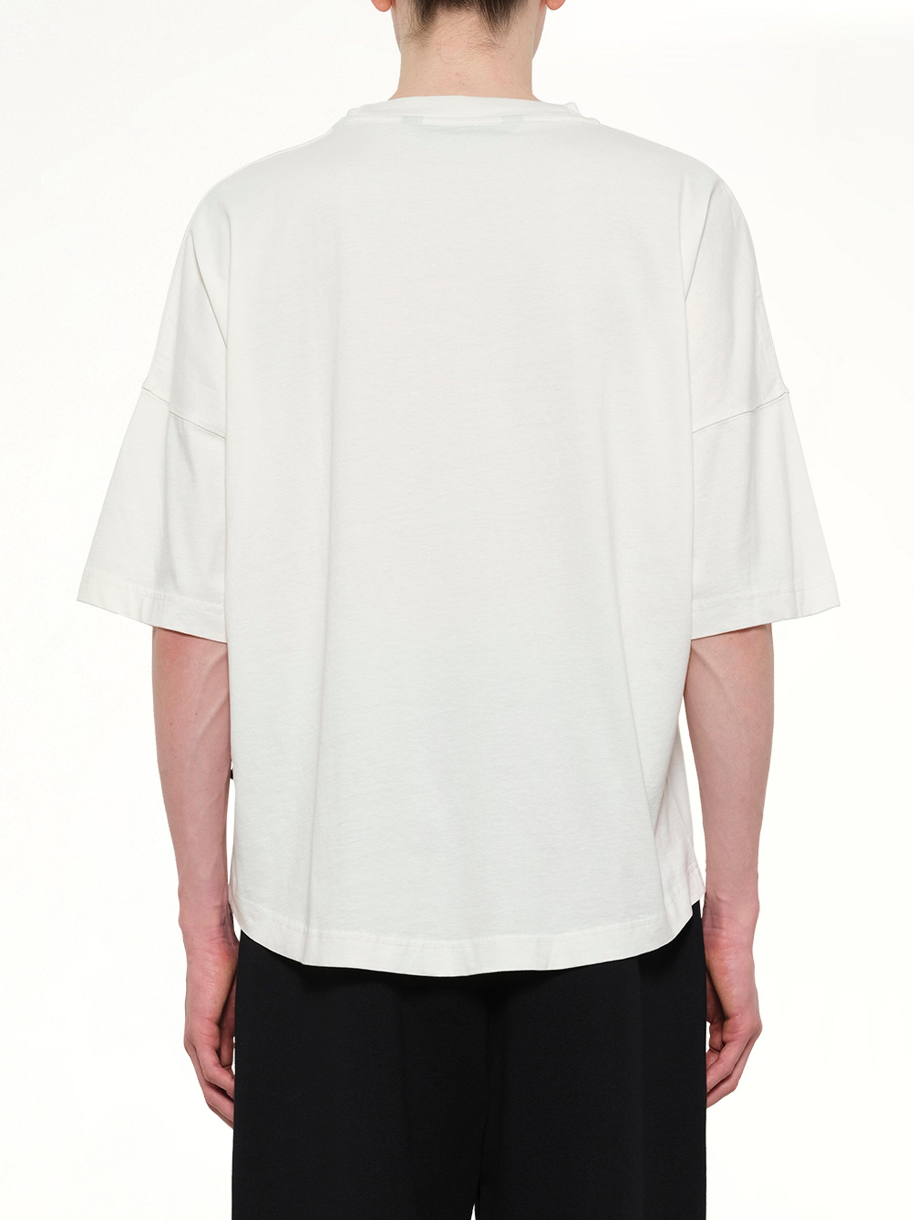 Bear Over T-Shirt in Off White/Brown