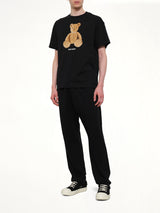 Bear Regular T-Shirt in Black/Brown