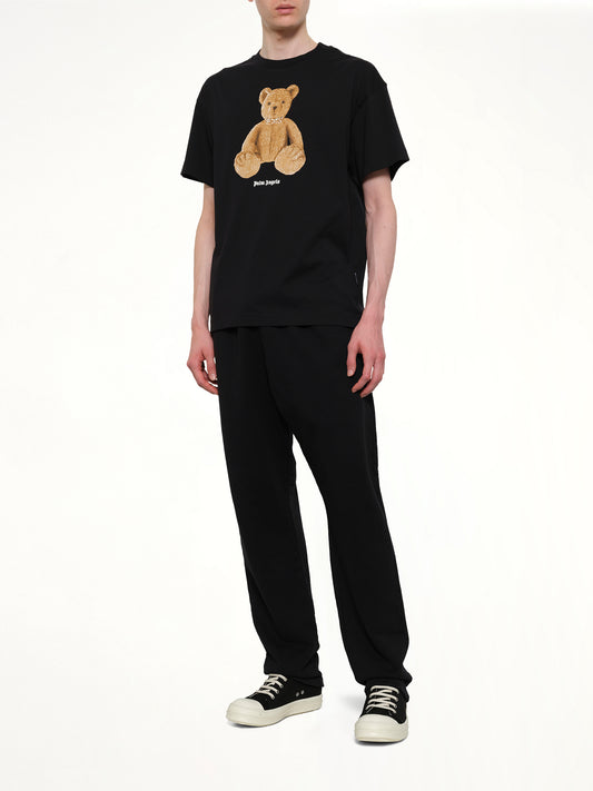 Bear Regular T-Shirt in Black/Brown