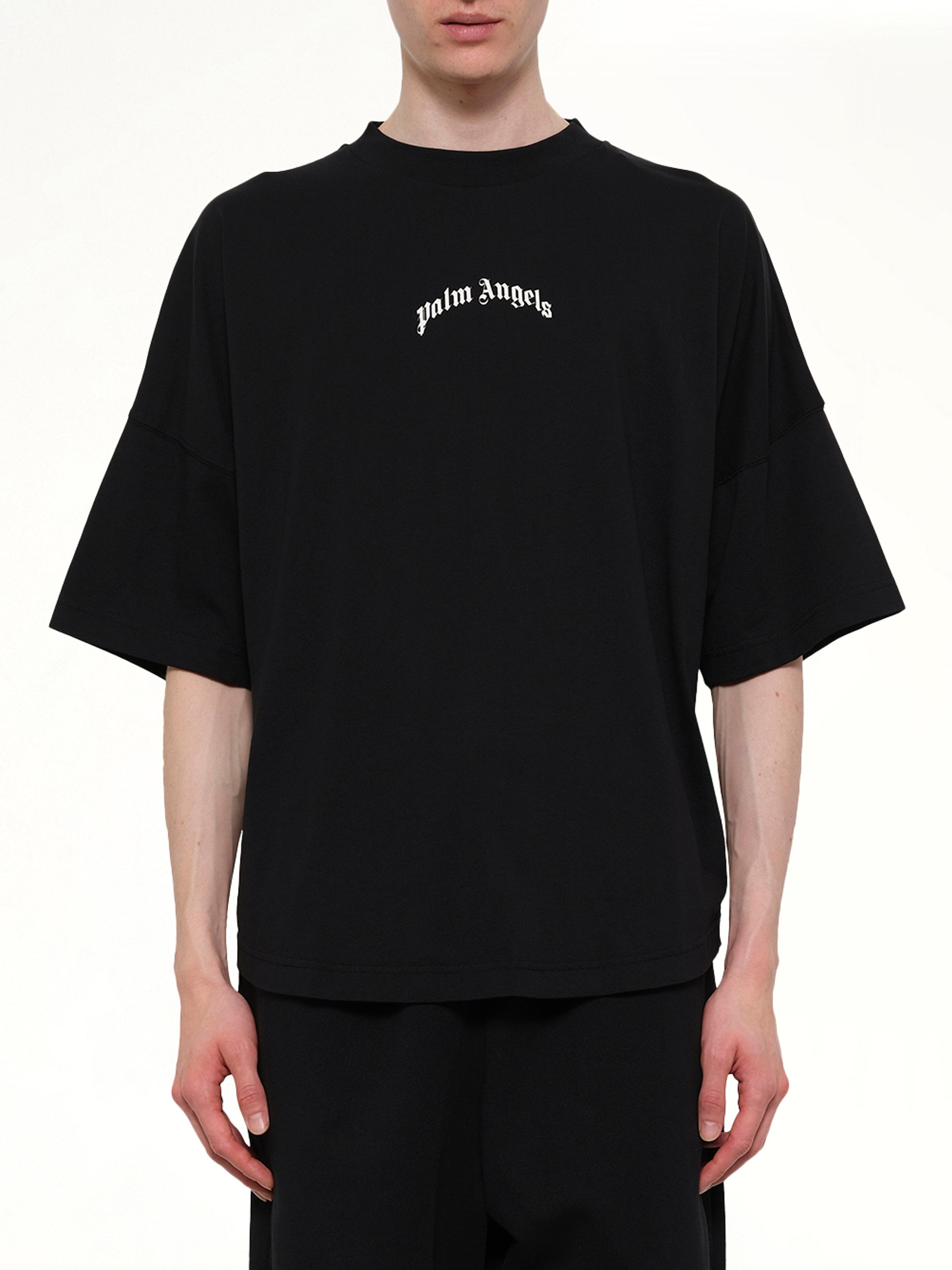 Classic Logo Over T-Shirt in Black/Off White