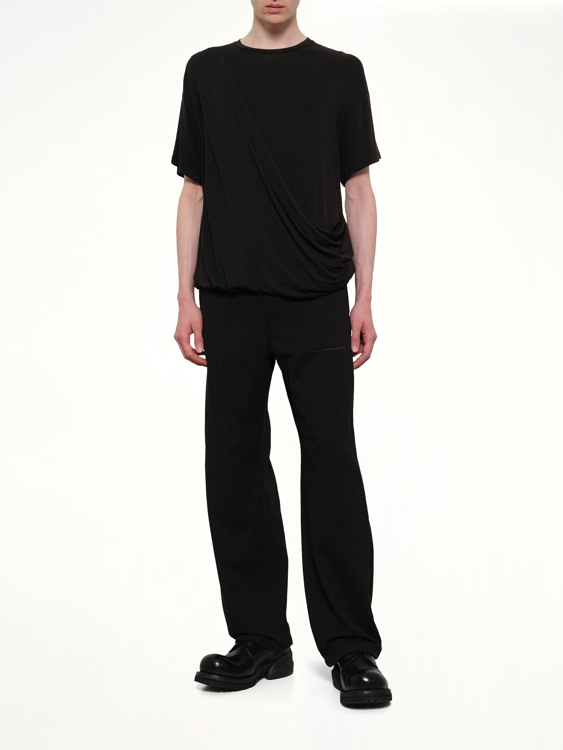 POST ARCHIVE FACTION , Drifter Tee (2026) in Black Full Reference from MARAIS