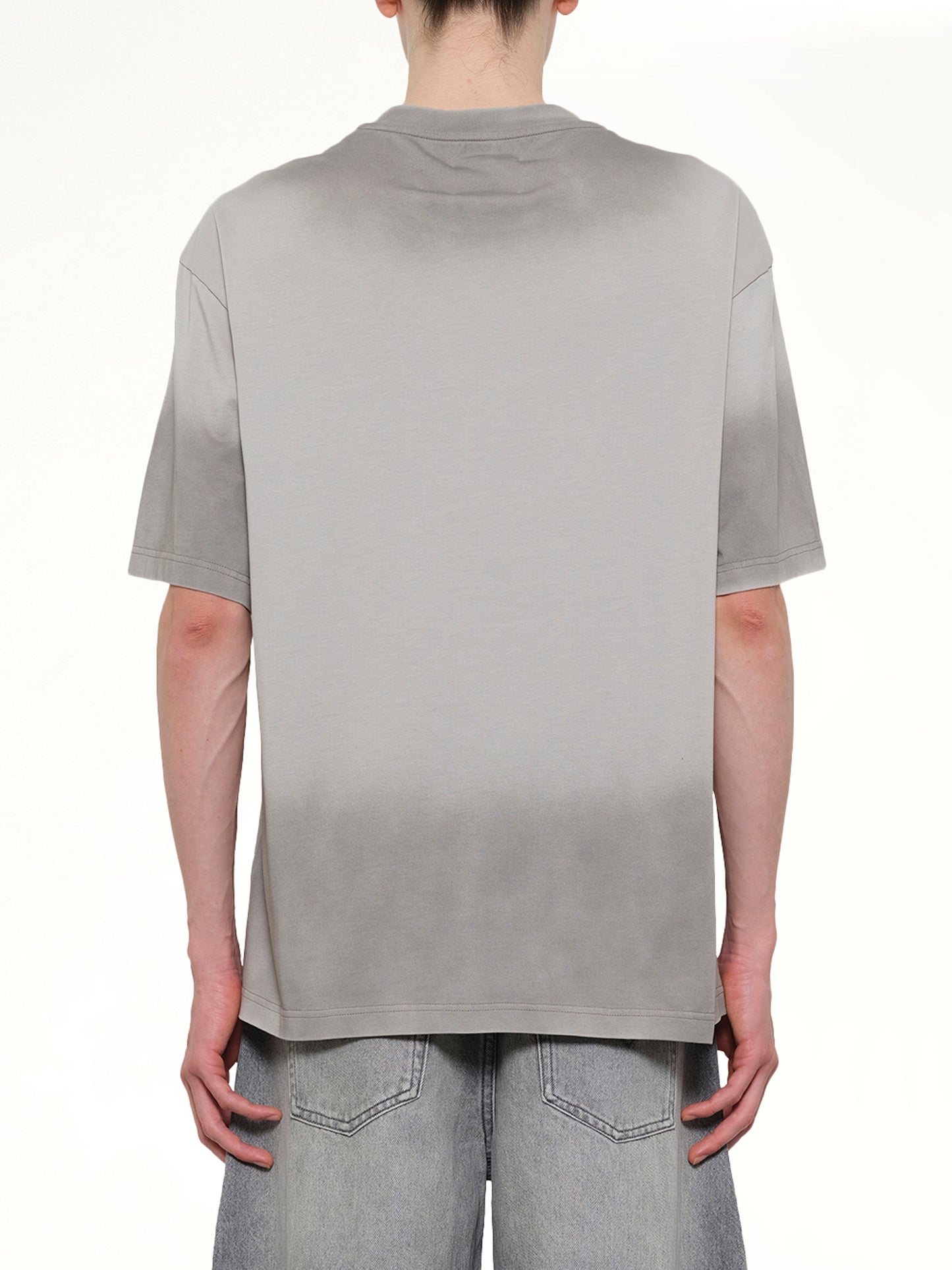 Spray Painted Logo T-Shirt in Grey