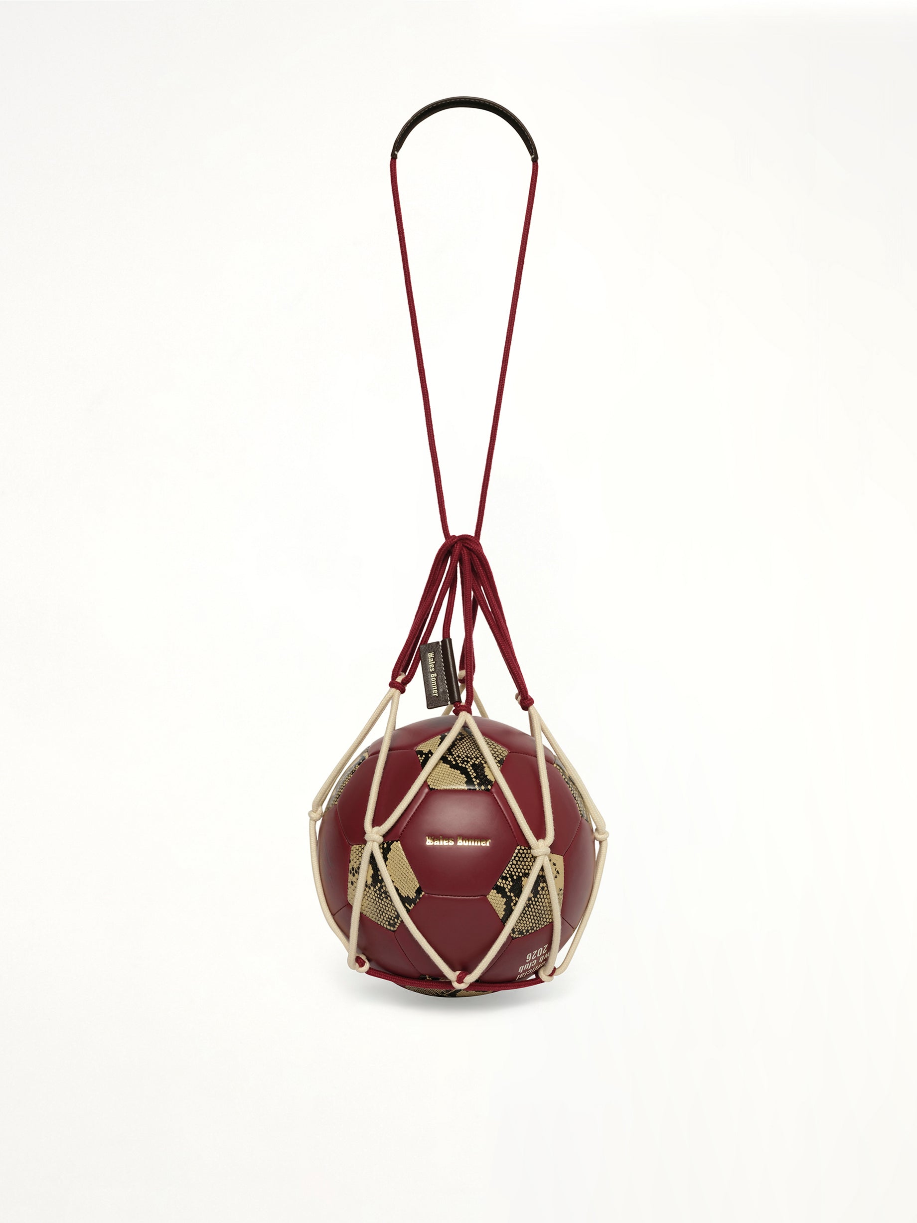 WALES BONNER Adidas x Wales Bonner Football Ball in Cream White/Burgundy from MARAIS