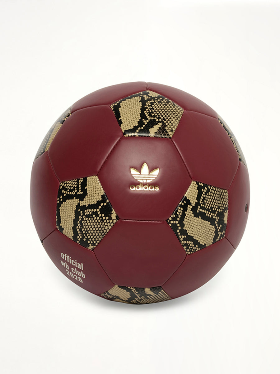 Adidas x Wales Bonner Football Ball in Cream White/Burgundy