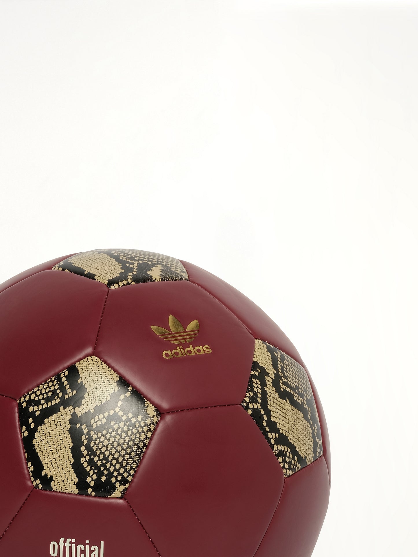 Adidas x Wales Bonner Football Ball in Cream White/Burgundy