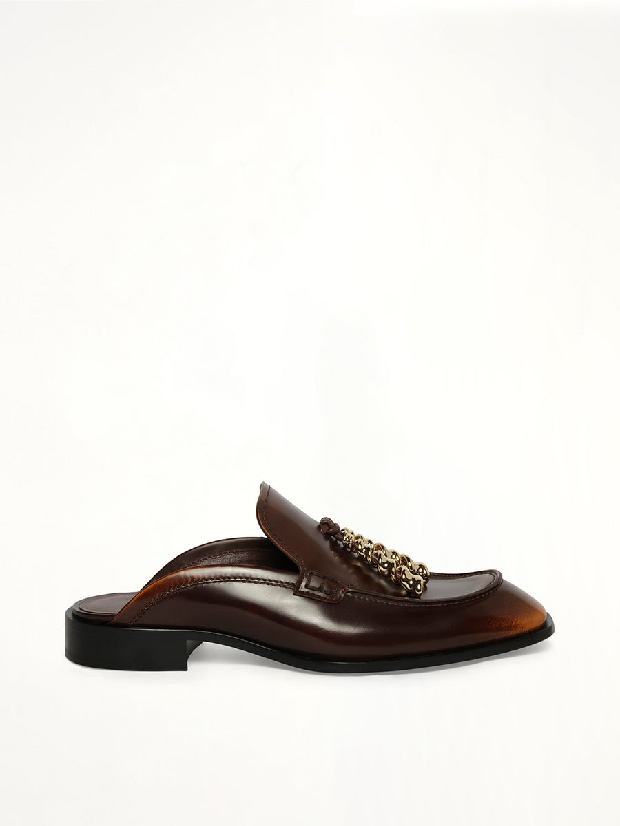 Edge Loafer Mule in Brown
