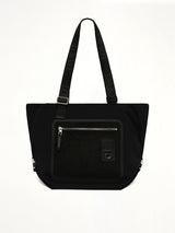 Flex Zipped Tote Bag in Black