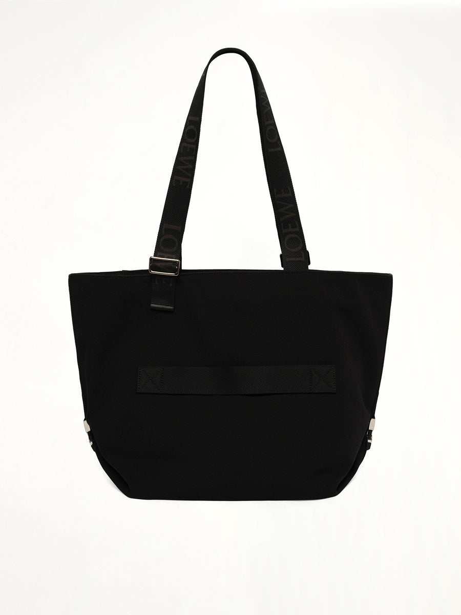 Flex Zipped Tote Bag in Black